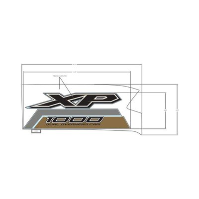 Pièces Quad & Motos - Pièces communes - DECAL-FR.FNDR,SIDE,XP 1000,RH Polaris origine