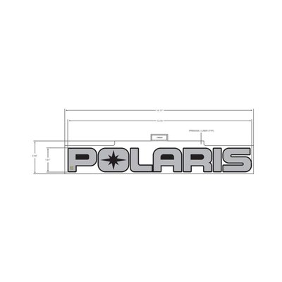 Pièces Quad & Motos - Pièces communes - DECAL-TAILGATE,POLARIS,GHGRY Polaris origine