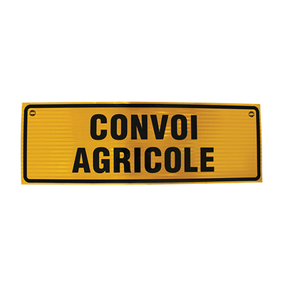 Pièces agricoles - Pièce divers - PANNEAU CONVOI AGRICOLE ADHESIF CLASSE B 1200x400