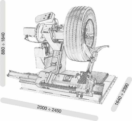 Pièces agricoles - Outils atelier - Démonte-pneus S551XL