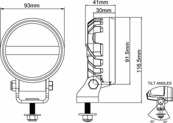 Pièces agricoles - Eclairage - Canis Go 410 16W projecteur DT