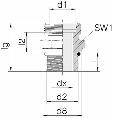 Pièces agricoles - Hydraulique - Raccord 8S - 7/16UNF