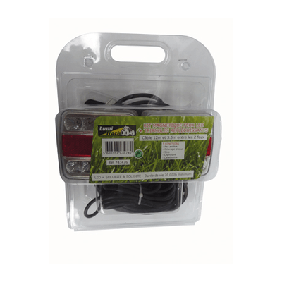Equipement d'atelier - Equipement d'atelier divers - KIT SIGNAL. 2 FEUX LED AL.12M +2 TRIAN. SOUS COQUE
