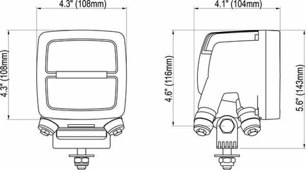 Pièces agricoles - Eclairage - Scorpius XTR N4401 50W projecteur DT