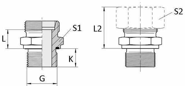 Pièces agricoles - Hydraulique - Raccord 8S - 1/4 BSP