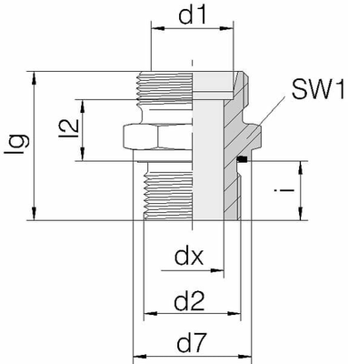 Pièces agricoles - Hydraulique - Raccord 8S - 1/4 BSP