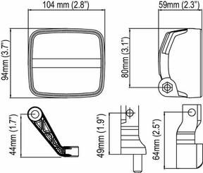 Pièces agricoles - Eclairage - Nordic lights KL2001LED 20W Faisceau large DT