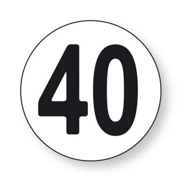 Pièces agricoles - Pièce divers - DISQUE 40 KM/H ADHESIF