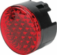 Reflecteur rond, Ø66/70mm, rouge, H:42,2mm, fixation par vis M4x12, Hella