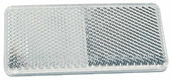 Catadioptre rectangle blanc 94x44mm autocollant