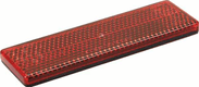 Catadioptre rectangle rouge 91,8x27,3mm autocollant