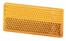 Catadioptre rectangle orange 105x55mm autocollant