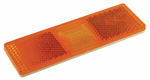Catadioptre rectangle jaune à clipser Hella
