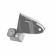 PASSENGER FOOTPEG SUPPORT, LEFT, CS BLK Polaris origine