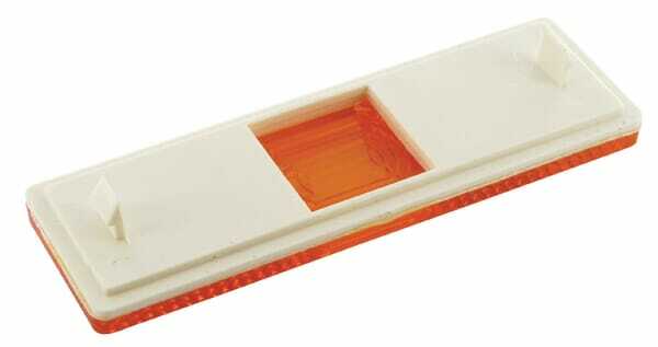 Pièces agricoles - Eclairage - Catadioptre rectangle jaune à clipser Hella