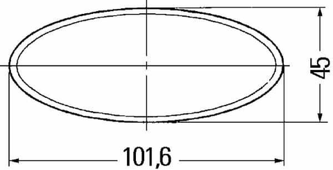 Pièces agricoles - Eclairage - Catadioptre oval