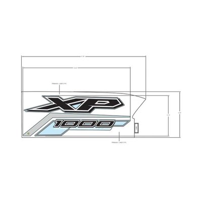 Pièces Quad & Motos - Pièces communes - DECAL-FR.FNDR,SIDE,XP 1000,RH Polaris origine