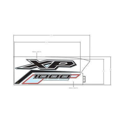 Pièces Quad & Motos - Pièces communes - DECAL-FR.FNDR,SIDE,XP 1000,RH Polaris origine