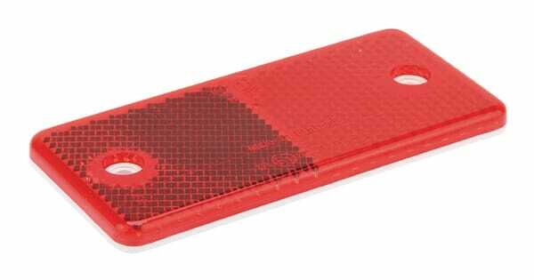 Pièces agricoles - Eclairage - Catadioptre rectangle rouge 94x44mm à visser