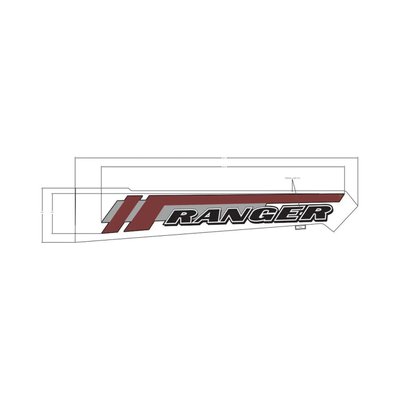 Pièces Quad & Motos - Pièces communes - DECAL-BOX,SIDE,RGR,LH Polaris origine