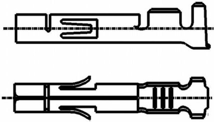 Pièces agricoles - Electricité - Fiche plate 0,5-2,1 mm²