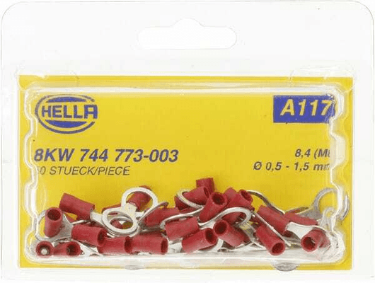 Pièces agricoles - Electricité - Cosse de câble rouge 0,5-1 mm²