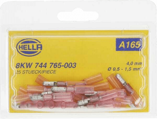 Pièces agricoles - Electricité - Cosse ronde rouge 0,5-1 mm²