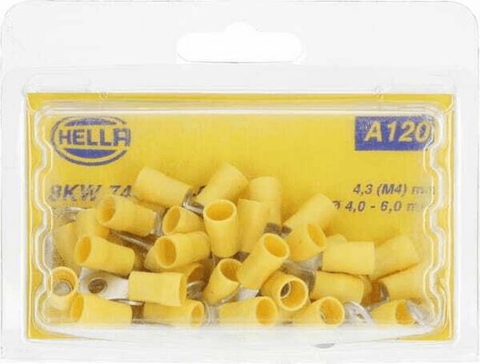 Pièces agricoles - Electricité - Cosse de câble jaune 4-6 mm²