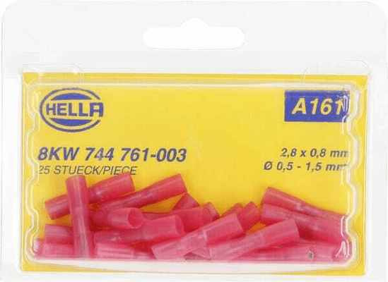 Pièces agricoles - Electricité - Fiche plate rouge 0,5-1 mm²