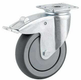 Roue pivotante, roue en polyuréthane : Ø50x19mm, Fixation de plaque: 60x60mm Load: 40kg Tente