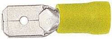 Fiche plate jaune 4-6 mm²