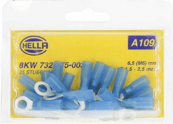 Pièces agricoles - Electricité - Cosse de câble bleue 1,5-2,5 mm²