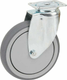 Roue pivotante, roue en polyuréthane : Ø150x32mm, Fixation de plaque: 77x67mm Load: 100kg Tente