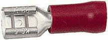 Fiche plate rouge 0,5-1 mm²