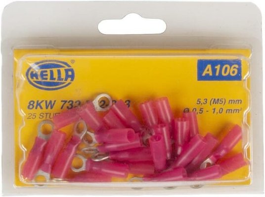 Pièces agricoles - Electricité - Cosse de câble rouge 0,5-1 mm²