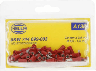 Pièces agricoles - Electricité - Fiche plate rouge 0,5-1 mm²