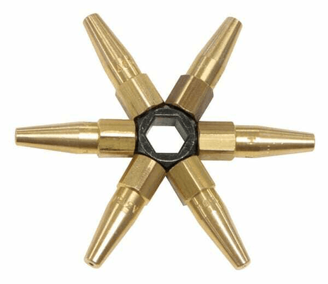 Pièces agricoles - Outils atelier - Étoile clé 7 becs de soudage (40, 63, 100, 160, 250, 315, 400 l/h)
