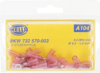 Pièces agricoles - Electricité - Cosse de câble rouge 0,5-1 mm²