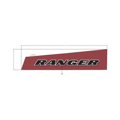 Pièces Quad & Motos - Pièces communes - DECAL-BOX,RGR,RED,LH Polaris origine