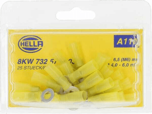 Pièces agricoles - Electricité - Cosse de câble jaune 4-6 mm²