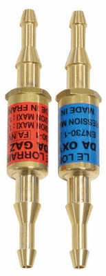 Pièces agricoles - Outils atelier - Lot de 2 antiretours pare-flamme OX & AD + 4 colliers (Ø > 6.3 mm)