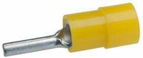 Pièces agricoles - Electricité - Fiche pointue jaune 4-6 mm²