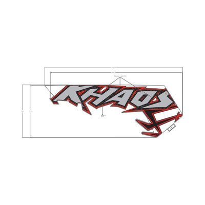 Pièces Quad & Motos - Pièces communes - DECAL-SIDE PANEL, KHAOS ,LH Polaris origine
