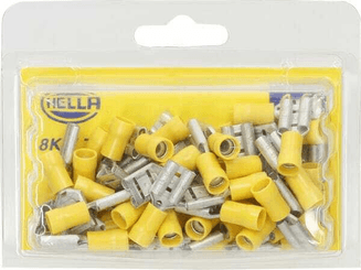 Pièces agricoles - Electricité - Fiche plate jaune 4-6 mm²