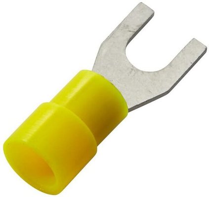 Pièces agricoles - Electricité - Fiche sabot, fourche, jaune 4-