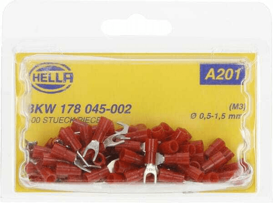 Pièces agricoles - Electricité - Fiche sabot, fourche, rouge 0.5-1.5