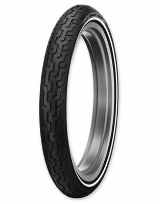 Pièces Quad & Motos - Pneumatiques - Pneu DUNLOP D402F MWW (HARLEY-D) Flancs Blancs Medium MH90-21 M/C 54H TL