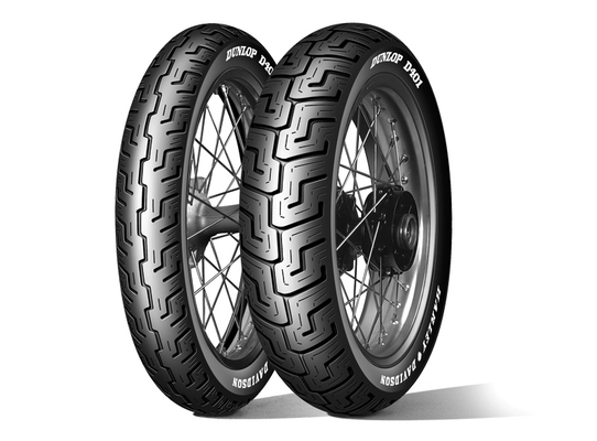 Pièces Quad & Motos - Pneumatiques - Pneu DUNLOP D401 MWW (HARLEY-D) Flancs Blancs Medium 150/80 B 16 M/C 71H TL