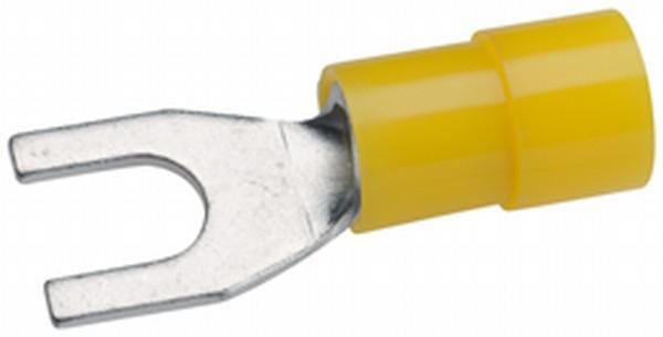 Pièces agricoles - Electricité - Fiche sabot, fourche, jaune 4-