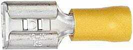 Pièces agricoles - Electricité - Fiche plate jaune 4-6 mm²